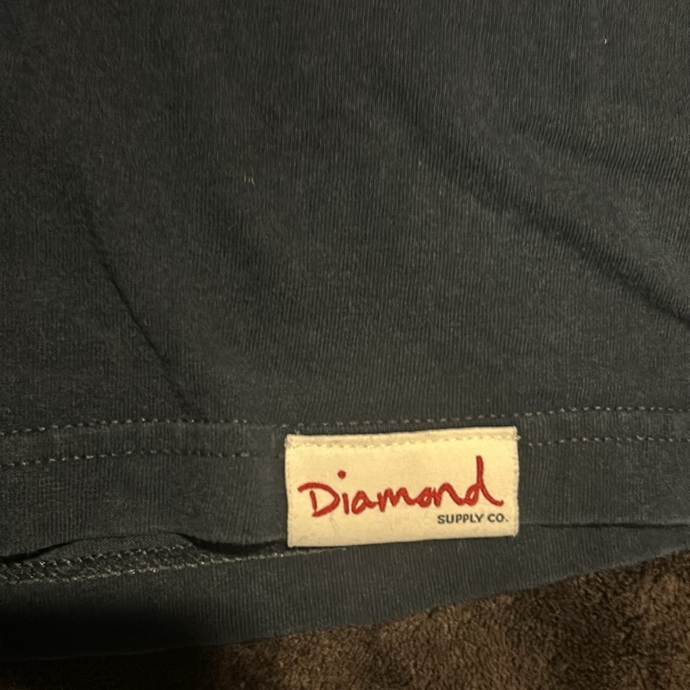 Diamond Boys Navy Graphic Print Short Sleeve Crewneck Cotton‎ T-Shirt Small - Picture 3 of 5